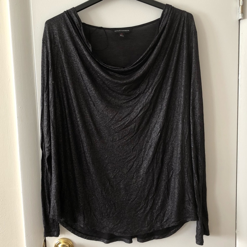 NWOT Rock & Republic metallic long sleeve top